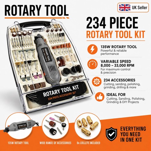 234pc rotary multi tool set - 234pc,
